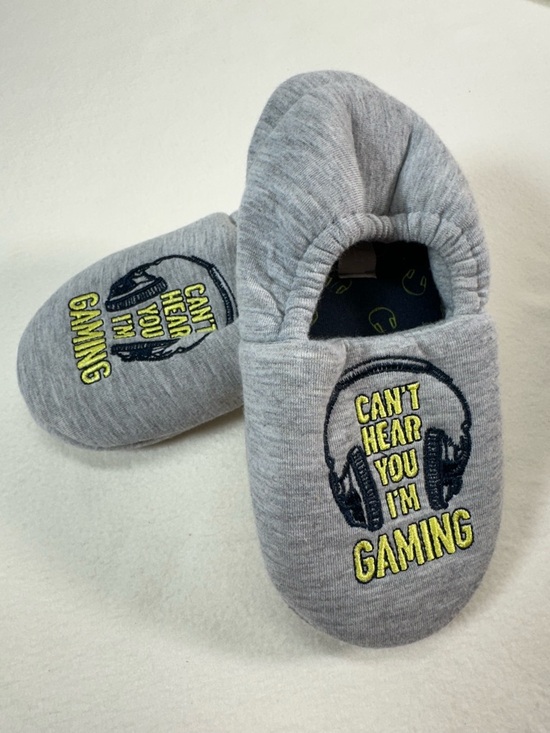 Jeff & Co Other - Kids’ Gray Gaming Slippers Size 12